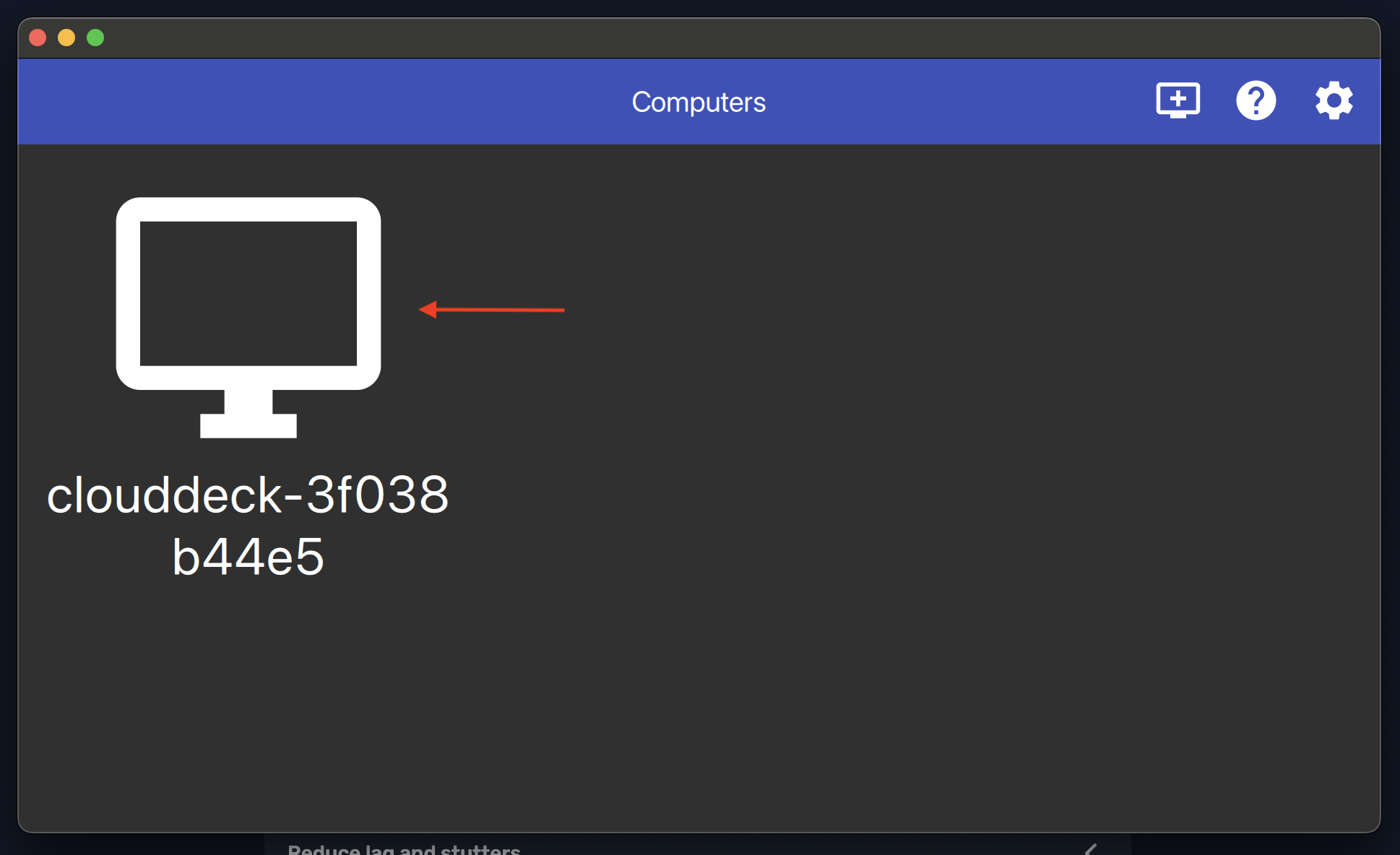 Click on CloudDeck